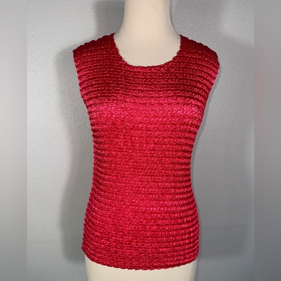 Nicola Women’s Sleeveless Blouse Stretch Pink  Size Medium - Picture 1 of 6